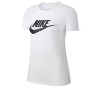 Nike W Nsw Tee Ess Icn Ftra Wht T-Srt M/M Bianca Logo Nero Donna DX7906-100