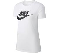 Nike W Nsw Tee Essntl Icon Futura, T-shirt Donna, Bianco (White/Black), L