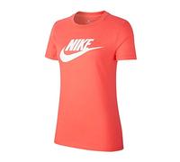 Nike W Nsw Tee Essntl Icon Futura, T-shirt Donna, Rosso (Ember Glow/White), XL