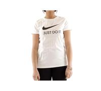 Nike W NSW Tee JDI Slim T-Shirt, Donna, White/Black, XS