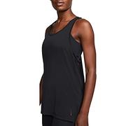 Nike W Yoga Layer Tank, Canottiera Donna, Black/Dk Smoke Grey, S