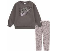 Nike Wild Warmth Crew Jr - tuta sportiva - bambina Brown/Light Pink 2-3A