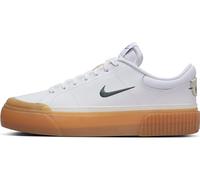 Nike Wmns Court Legacy Lift, Sneaker Donna, White/Vintage Green-Gum Yellow-Sail, 37.5 EU