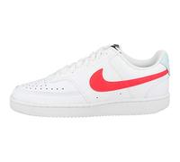 Nike Wmns Court Vision Low, Scarpa da Passeggio Donna, White/Bright Crimson/Glacier B, 38 EU