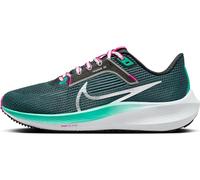 Nike W Air Zoom Pegasus 40, Basso Donna, Deep Jungle Black White Metallic, 38 EU