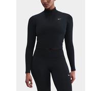 Capo midlayer con zip a 1/4 Dri-FIT Nike One Fitted - Donna - Nero XS (IT 36-38)