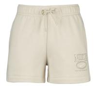 Nike - Women's Club Fleece Mid-Rise 4 Graphic Shorts - Pantaloncini da running XL beige