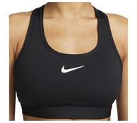 Nike Swoosh SPT T-Shirt, Nero/Bianco, L Donna