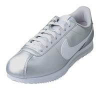 Nike Womens Fashion Trainers Cortez Silver White - 38 EU