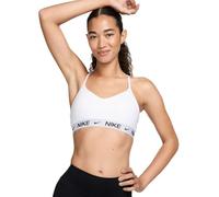 NIKE Women's Indy Light Support Padded Adjustable Sports Bra, White/Black, XX-Large