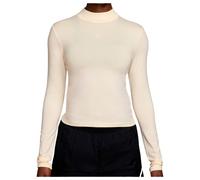 Nike - Women's NSW Tee L/S Knit Chill Knit Mock - Maglia da corsa L beige