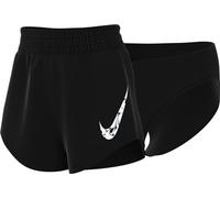 Nike Women's Pantaloncini W Nk One Swsh Hbr DF Mrbrshrt, Black/White, FN2601-010, S