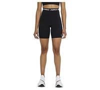 Nike Women's Pantaloncini W NP 365 Short 7In Hi Rise, Black/White, DA0481-011, 2XL
