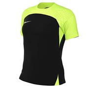 Nike Womens Short-Sleeve Soccer Jersey W Nk DF Strke III JSY SS, Black/Volt/Volt/White, DR0909-011, 2XL