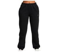Nike - Women's Studio Fleece MW MR Std Cuffed Pant - Pantaloni da allenamento XL nero