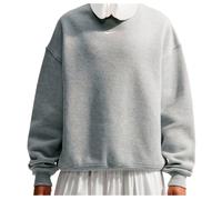 Nike - Women's Studio Fleece MW Oversize Crew - Maglione XS grigio