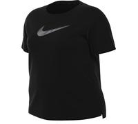 Nike Women's Top W Nk DF Swoosh Hbr SS Top, Black/Cool Grey, FB4696-010, S