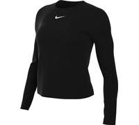 Nike Women's Top W Nk Swift Elmnt DF UV CRW Top, Black/Reflective Silv, FB4297-010, S