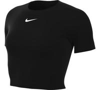 Nike Women's Top W NSW Essntl Slm CRP, Black/White, FB2873-010, XL