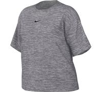 Nike Women's Top W NSW Tee Essntl Lbr, Dk Grey Heather/Black, FD4149-063, L