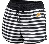 Nike WVN LA Shorts Donne Shorts, Donna, White/Black/White/Desert Ochre, M