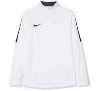 Nike Y Nk Dry Acdmy18 Dril Top LS T-Shirt A Manica Lunga, Bambino, White/Black/(Black), S