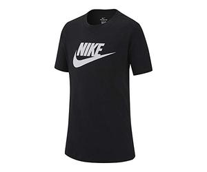 Nike Young Athletes B NSW Tee Futura Icon TD, Uomo, Black - White, S