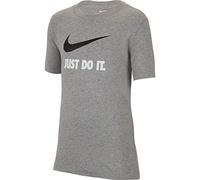 Nike Young Athletes B NSW Tee JDI Swoosh, Uomo, Dk Grey Heather, S