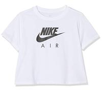 Nike Young Athletes, G NSW Tee Air Crop Donna, White-Black, S