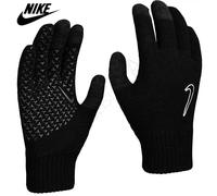 Nike Youth Knit Grip Guanti neri touch screen