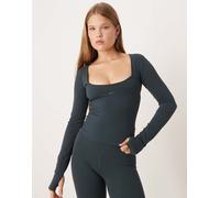 Nike - Zenvy Training Dri-FIT - Maglietta a maniche lunghe verde scuro M