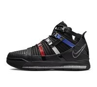 Nike Zoom LeBron III QS - Nero / Argento Metallizzato / University Red, Nero/rosso, 10
