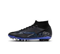NIKE Zoom Superfly 9 Academy, Scarpe da Calcio Uomo, Black/Chrome-Hyper Royal, 42 EU