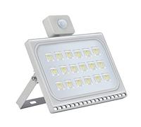 NIKEEYEN 100W Faretto LED da Esterno con Sensore di Movimento, IP65 Impermeabile Luce di sicurezza 10000LM 6500K Bianca Fredda Faro LED da Esterno per Giardino,Garage,Cortile,Terrazza, Portico