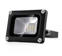 NIKEEYEN Faretto LED da Esterno 10W Impermeabile IP65 12V Luce di sicurezza 1000LM 3000K Luce calda Faro LED da Esterno per Giardino, Cortile,Garage,Magazzino,Parcheggio Illuminazione