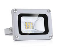 NIKEEYEN Faretto LED da Esterno 10W Impermeabile IP65 12V Luce di sicurezza 1000LM 6500K Bianca Fredda Faro LED da Esterno per Giardino, Cortile,Garage,Magazzino,Parcheggio Illuminazione
