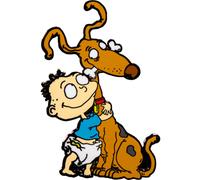 Nikelodeons Rugrats Tommy & Spike, adorabile spilla smaltata da collezione