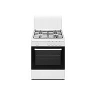 NIKKEI - Cucina Gas / Elettrico SN664WE 4 Fuochi a Gas Forno Elettrico Classe A Dimensioni 60 x 58 cm Colore Bainco