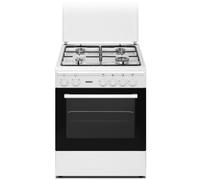 Nikkei SN664WE Cucina a Gas 60x60 4 Fuochi Forno Elettrico - Bianca