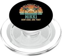 NIKKI Cute Retro Girls Groovy NIKKI Personalized Name PopSockets PopGrip per MagSafe