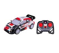 Nikko RC 10394 Night Mode Toyota Gazoo WRC Rally Auto radiocomandata con dettagli realistici con fari LED, 25 cm, telecomando 2,4 GHz, portata 40 m, per bambini dai 6 anni in su, bianco