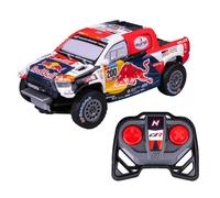Nikko RC 10591 Night Mode Toyota Gazoo Dakar Rally Auto Telecomando Dettagli realistici Faro LED 25cm 2.4GHz Telecomando 40m per bambini dai 6 anni in su, blu