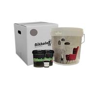 Nikkolor Kit Microcemento 8m² per Pavimenti e Pareti - Copre Piastrelle Senze Demolire - Finitura Semilucida - Cioccolato