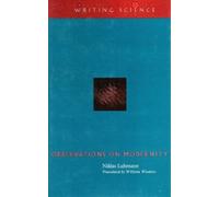 Niklas Luhmann Observations on Modernity (Tascabile) Writing Science