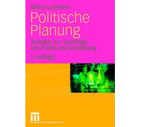 Niklas Luhmann Politische Planung (Tascabile)