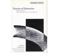 Niklas Luhmann Theories of Distinction (Tascabile)