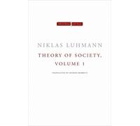 Niklas Luhmann Theory of Society, Volume 1 (Copertina rigida)