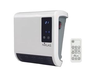 NIKLAS - Termoventilatore caldobagno stufa elettrica a parete 2000 W Trendy Digital Niklas, Radiante