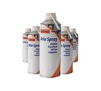 NIKOFFICE 6 x Aria Spray Aria compressa bomboletta 400ml - Confezione da 6 bombolette
