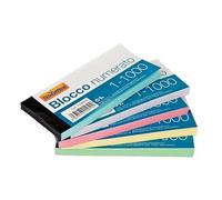 NikOffice Blocco Numerato Colorato per Lotteria 1-100 10 Pezzi